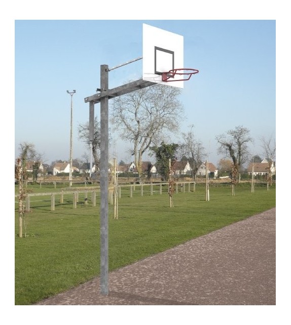 Poteau de basket  dép 1.2m hauteur règlable