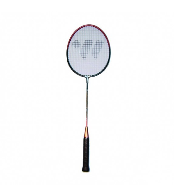 Raquette de badminton tige:acier / tête:alu 66cm