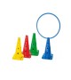 4 cônes 50cm avec trous 4 couleurs
