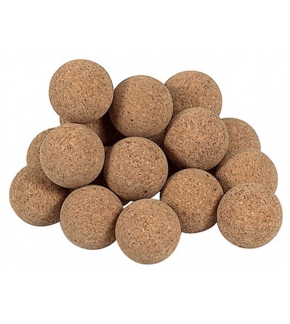 Set de 10 balles brutes de babyfoot en liège