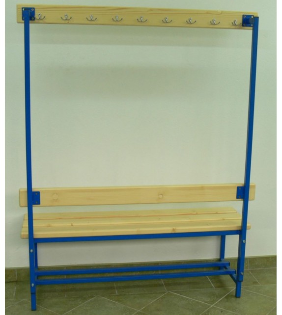 Banc de vestiaire - 3 m avec porte manteaux Banc de vestiaire - 3 m avec porte manteaux