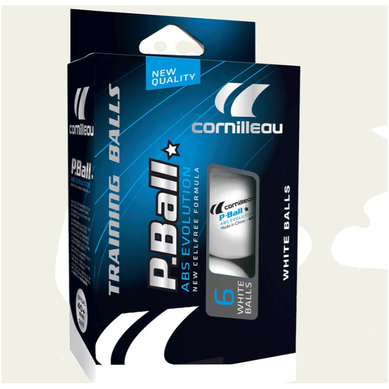 Tennis de table boite 6 balles blanches PRO Cornilleau