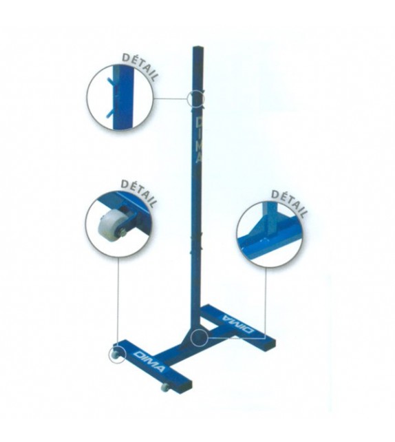 Poteau central de badminton version training