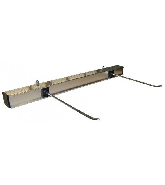 Sangle de fixation murale avec deux crochets métalliques pour accrocher du matériel de gym, fixation murale en métal. intégration: comment équiper sa salle de sport.