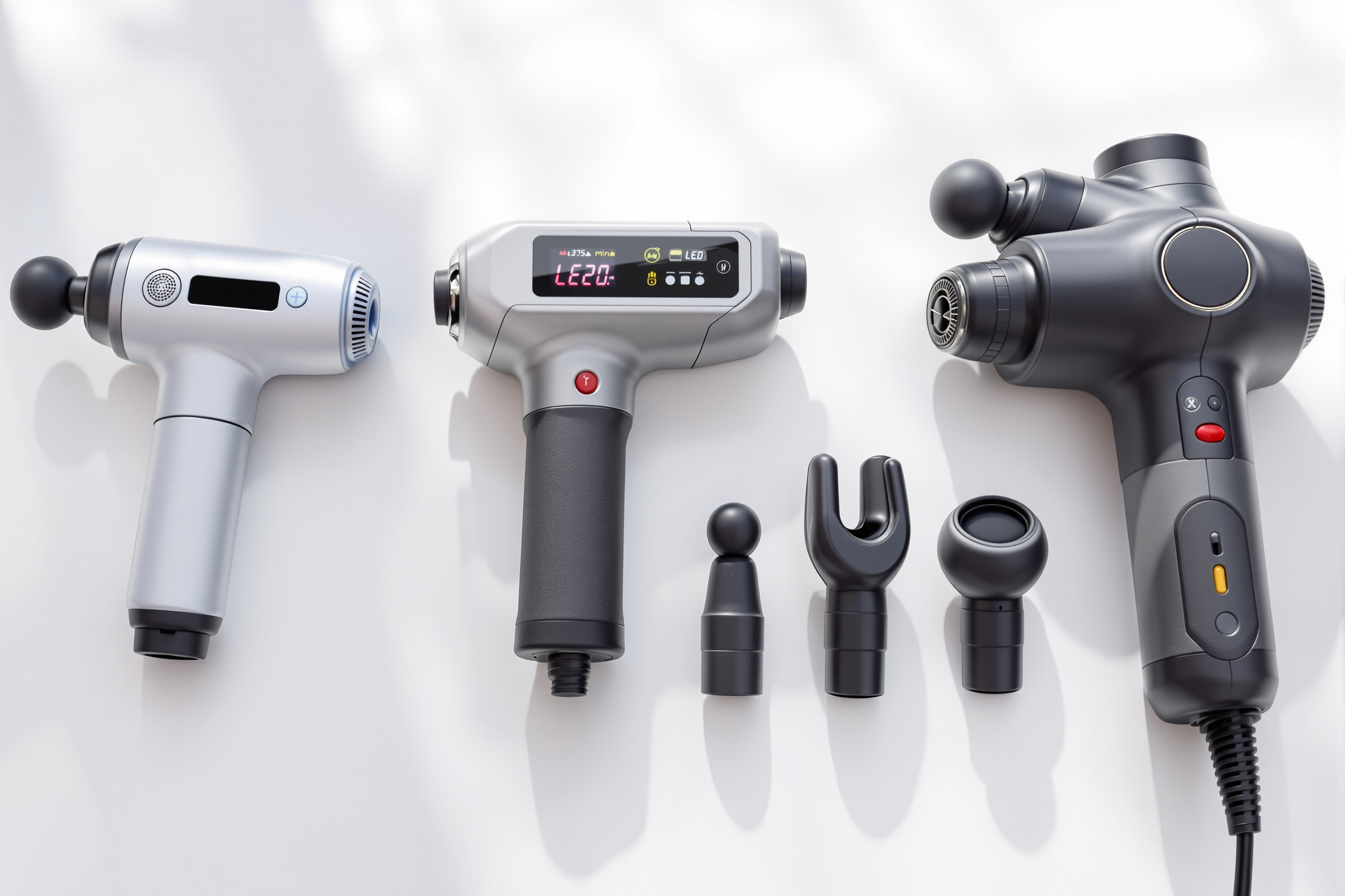 Comparaison de trois modèles de pistolets de massage