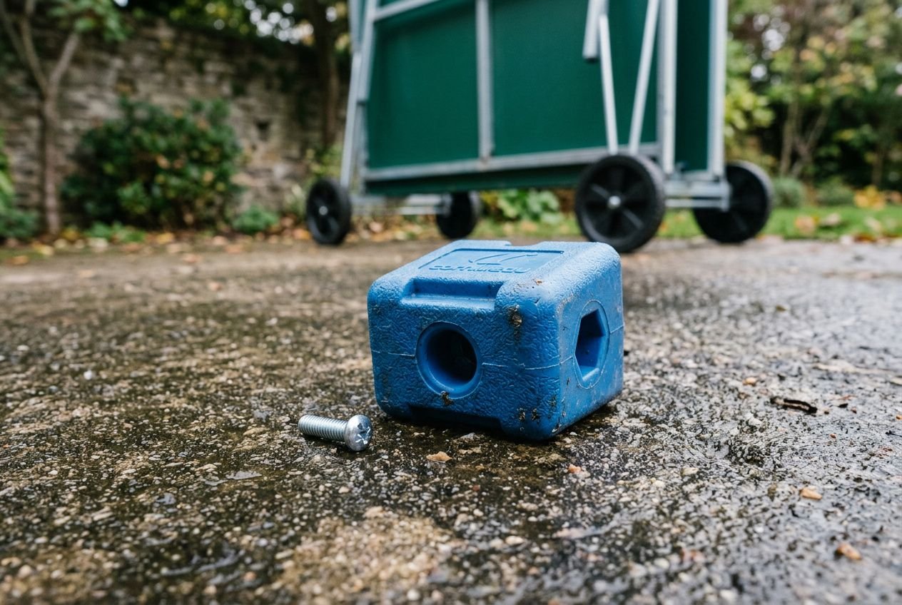 Bloc de sécurité bleu pour table de ping-pong outdoor 2026
