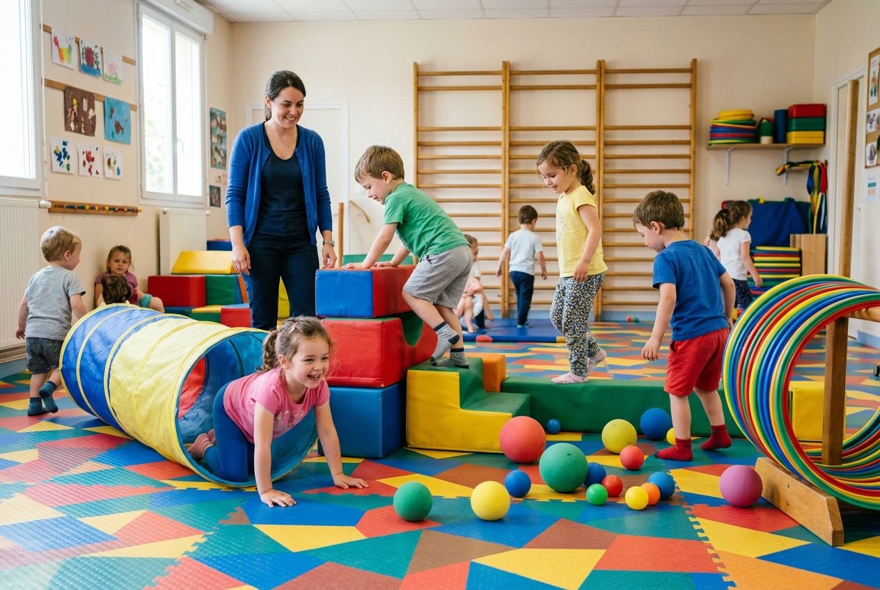 Équipement psychomoteur maternelle : guide du meilleur matériel de motricité