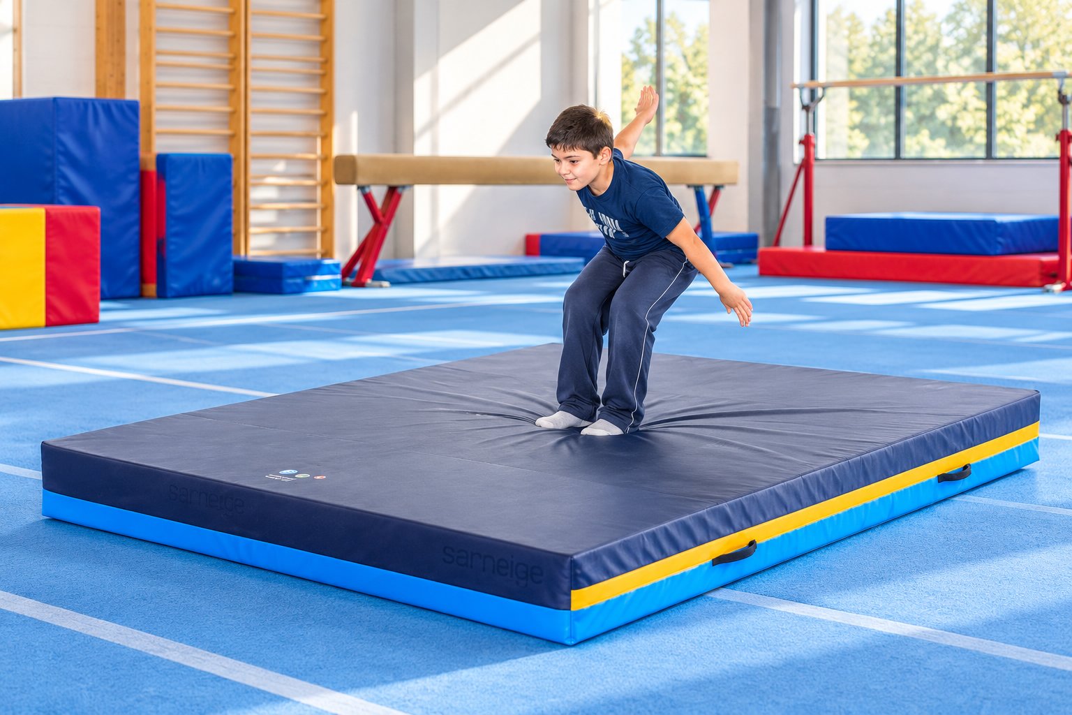 Exercices aux agrès de gymnastique : niveaux et sécurité